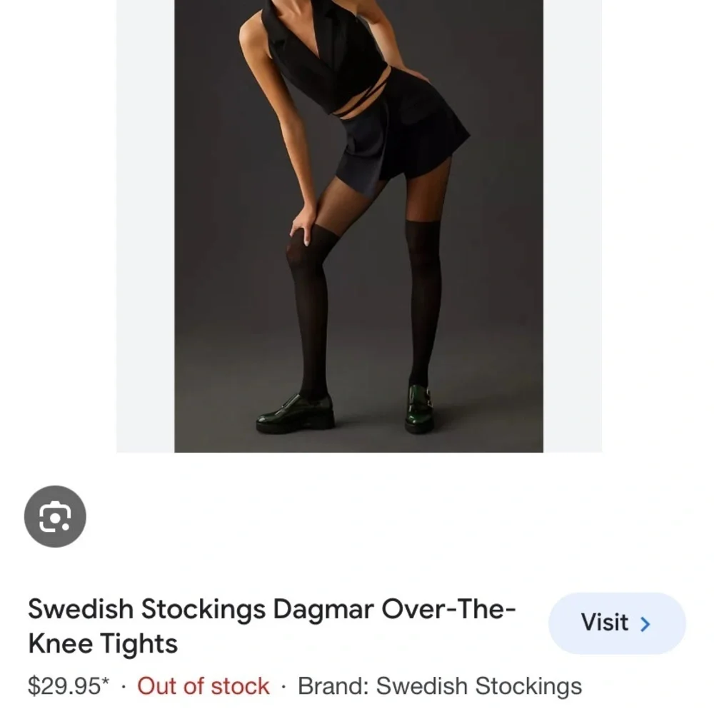 Anthropologie Swedish stocking Ragnar over the knee xtra large black in package